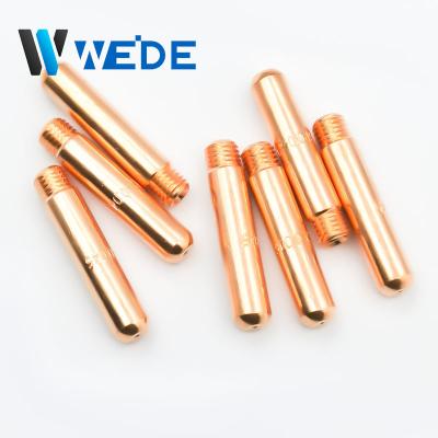 China Argon arc welding gun MIG Welding Torch Contact Tip Size 5/16-24*8.5*41.3  Gas Welding Consumables for sale