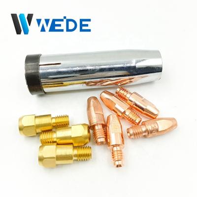 China Argon arc welding gun Hot sale accessories contact tip M8 E-Cu for 36KD air cooled mig welding torches for sale