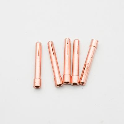 China Argon arc welding gun Welding consumables TIG Tungsten Electrode Collet  TIG Welding Torch accessories Collet  Purple copper for sale