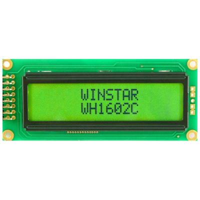 China 1602 Winstar WH1602C 16x2 LCD Display Module , 2.26 inch LCD Character Alphanumeric Display 16X2 for sale