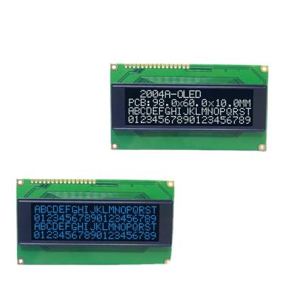 China Parallel serial 5V 98*60MM WS0010 LCM SPI 204 20x4 oled 2004 Rohs display module lcd screen 2.88