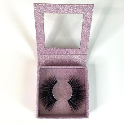 China Wholesale 3D Mink Lashes 3D 25mm Natural Handmade Long Lashes Private Label Eyelash Custom Box for sale