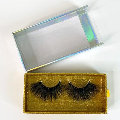 China Long Natural 3D Mink Lashes With Custom Eyelash Packaging 25mm 3D Lashes Handmade Vendor for sale