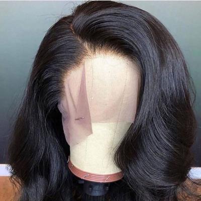 China One Dispenser Cuticle Aligned Hair Wigs Full Cuticle Lace Hair Pre Plucked Brazilian Virgin Hair Body Wave Wig For Woman for sale