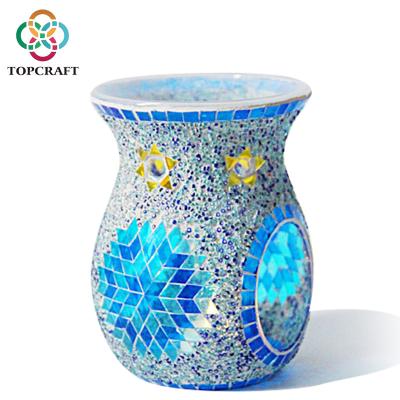 China 2019 Tibetan Aromatherapy Incense Glass Mosaic Essential Oil Burner Wax Warmer Fragrance Aromatherapy for sale