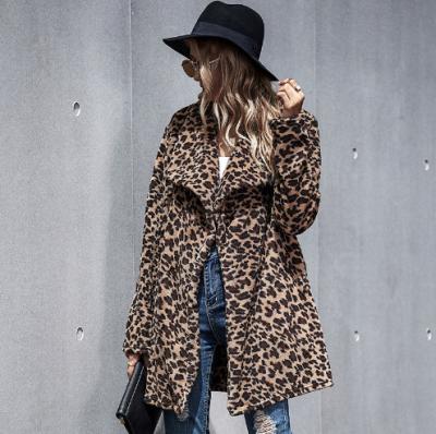 China Viable Casual OEM Shell Customized Women's Extra Large Faux Fur Coat Winter Leopard Fur Coat Women's Coats for sale