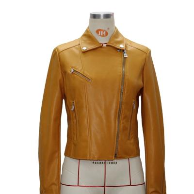 China Higher Bread Softer PU Women Solid Leather Coats QUICK DRY For Winter 2021 for sale