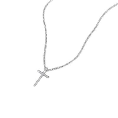 China Wholesale FASHIONABLE S925Sterling Necklace Factory Silver Cross Pendant for sale