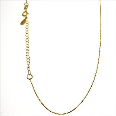 China Other Basic Style S925 Sterling Silver Thin Necklace Clavicle Necklace Tarnish Free Fine Jewelry Necklace for sale