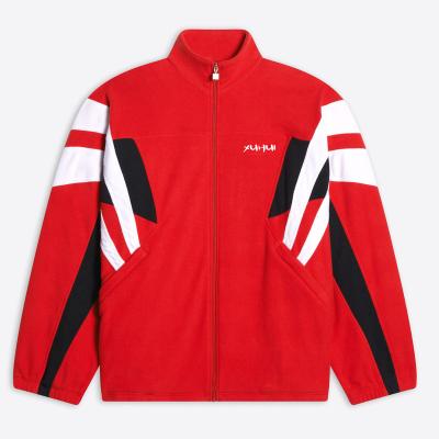 China OEM Reversible Mens Wholesale Winter Flannel Color Blocked Turtle Necks Logo Embroidery Jackets For Men Warm Jacket Custom Made for sale