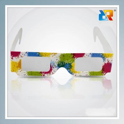 China Fashion 3D Glass Fireworks Diffraction Glass Christmas Light Glasses Like Effect for sale