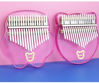 China Popular Clear Cute Crystal Acrylic Kalimba 17 Inch Master Piano for sale