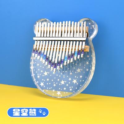 China Popular Clear Cute Crystal Acrylic Kalimba 17 Inch Master Piano for sale