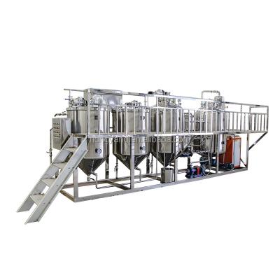 China Factory direct full automatic sunflower small refinery crude palm oil refining machine with lowest price for sale