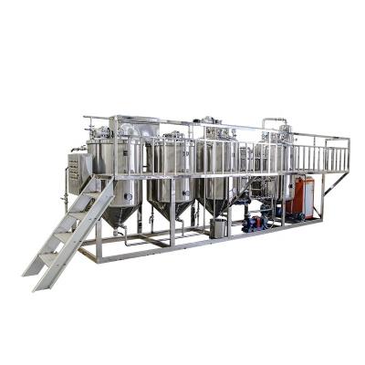 China Small Scale Corn Refinery Customized Full Scale Sunflower Processing Crude Palm Oil Refining Machine With Factory Prices for sale