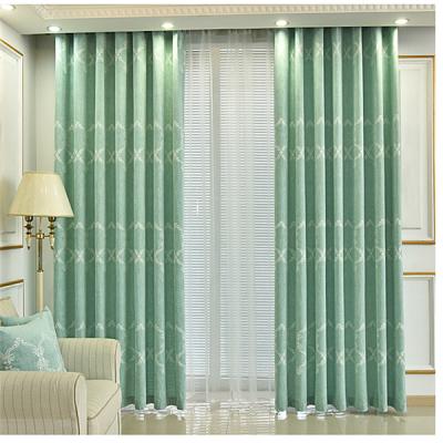 China Modern Embossing Fancy Curtain Art Track Curtain In Blackout Luxury Jacquard for sale