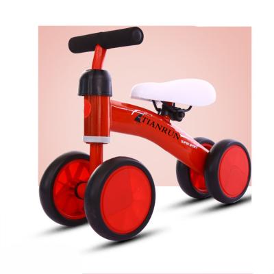 China Ride On Toy Red Color Balance Bike Toy 10 Inch 4 Wheel Lightweight Play Balance Bike for sale