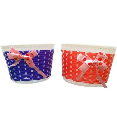 China lovely bicycle spare parts cheap price kids bike plastic basket for sale 20*11*17 for sale