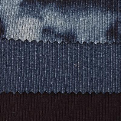 China New Design Rib Velvet Fabric Knit Rib Fabric For Sweater for sale