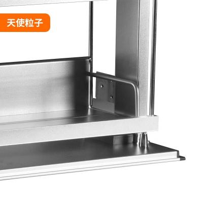 China Viable Double-layer storage cabinet in the kitchen is equipped with anti-collision device for sale