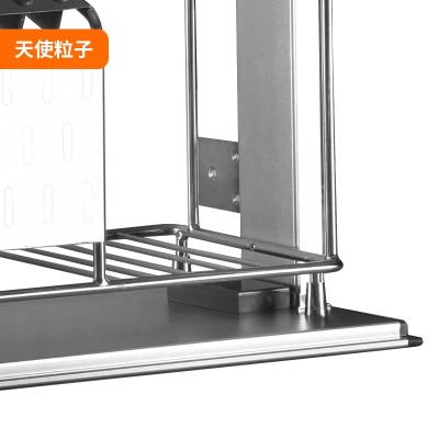 China PORTABLE Self Lifting Stainless Steel Buffet Finishing And Kitchen Storage Basket for sale