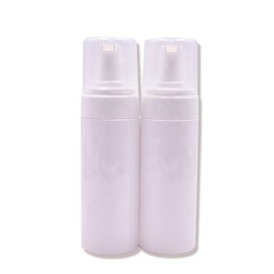 China Pet 150ml Foam Pump Cosmetic Lotion Package Cosmetic Facial Cream Empty White Bottle for sale