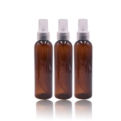 China 150ml Empty Fine Amber Pet Spray Mist Bottle Hot Selling Facial Toner Water Mist Spray Bottle Good Quality for sale