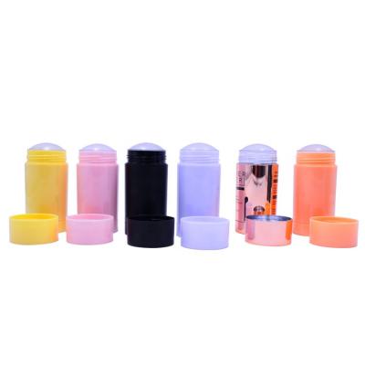 China Empty Mask 30g Yellow Pink Black Purple Rose Gold Twist Up Deodorant Stick Containers for sale