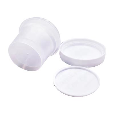 China 100ml/g Lotion Small Screw Cap Plastic Food Jar,Various Color Empty Food Grade PP Ice Cream Jar for sale