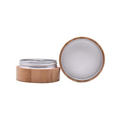 China Round eye cream container, empty cosmetic cream jar, good quality 10g bamboo cosmetic jars for sale