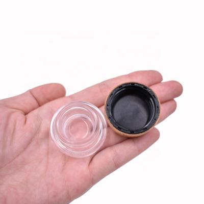 China Cute Biodegradable Skin Care Eye Cream Jar Wholesale Eye Creams, 3g Lip Balm Eco-Friendly Clear Glass Packaging for sale