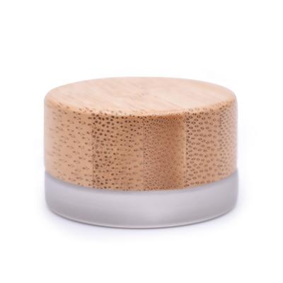 China Biodegradable High End Mini Tobacco Container , 5g Eco - Friendly Bamboo Eye Cream Cosmetic Jar for sale