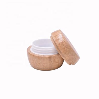 China New Recycled Material Design Products Lip Gloss Container, Mushroom Shape 10ml 10g Empty Bamboo Scrub Lip Cream Container for sale