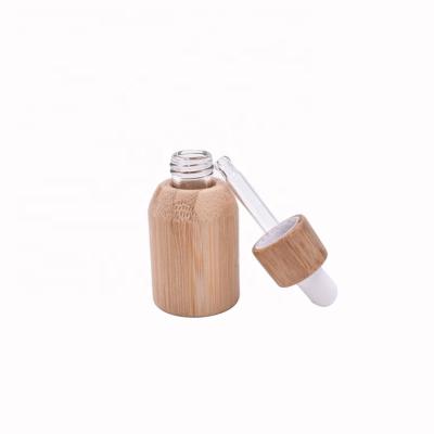 China New Design Materials Nature Eco Friendly Biodegradable Skin Care Cosmetic Package 5ml Recycled Bamboo Packaging Bottle Mini Bottle For Serum for sale