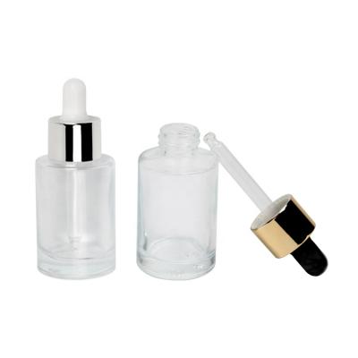 China Unique 30ml Serum Fashion Essential Oil Bottle Serum Dropper Bottle Glass Essential Oil Bottle With Dropper for sale