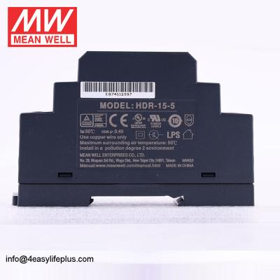 China Medium Well HDR-15-5 12W 5v 2.4A Ultra Slim Step Form Din Rail Power Supply HDR-15-5 for sale