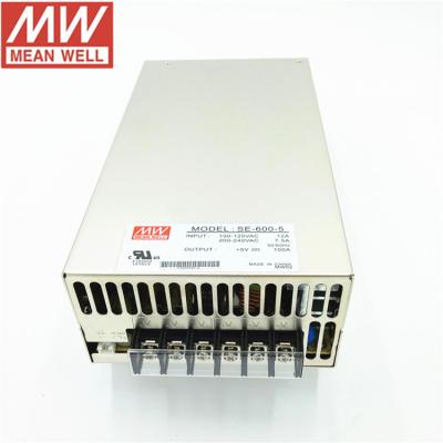 China LED Equipment 600W 5V 100 Amp Power Supply Meanwell SE-600-5 SE-600-5 for sale