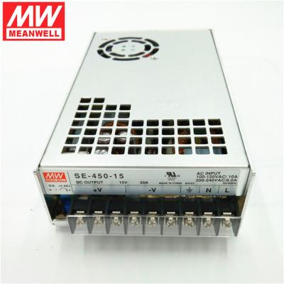 China 450W 15V 30A Meanwell SE-450-15 SMPS Power Supply Single Output 225*124*50mm (L*W*H) for sale