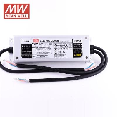 China 100W Constant Current LED Driver 700mA Dimmable ELG-100-C700B Meanwell Waterproof Outdoor Power Supply For Light ELG-100-700b for sale