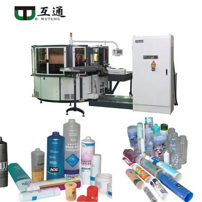 China Factory Wutung Printed Automatic Lip Gloss Tube Screen Printers Printing Machine For Plastic Jar Pen Cosmetics Centrifugal Cap Glass for sale