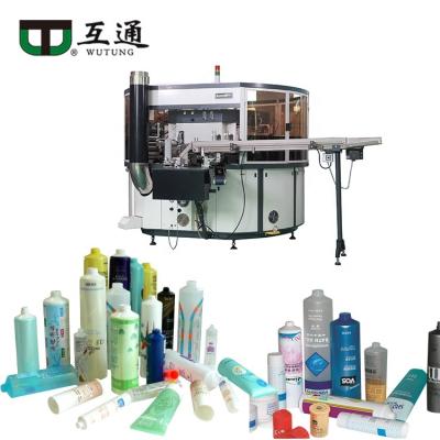 China Factory Wutung 3-6 Color Tube Automatic Mascara Silk Printers Test Machine Printing For Plastic Jar Pen Cosmetics Centrifugal Cap for sale