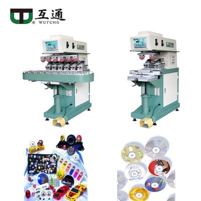 China Factory Wutung 1-6 Colors Printer Pad Automatic Semi-automatic Printing Machine For Electronic Cup Round Bottle Stationary Toy Glass for sale