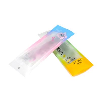 China Customized Moisture Proof Printed Heat Seal 3 Side Plastic Bag Packing Clear Water Spray Bottle for sale