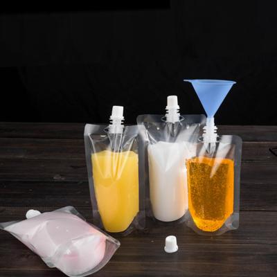 China Guangzhou Factory Moisture Proof Stand Up Pouch Fruit Juice Packaging Plastic Bags Stand Up Juice Pouch for sale