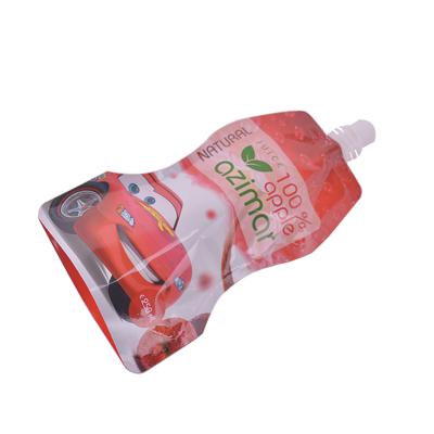 China Fashionable Customized Logo Printing Fruit Juice Plastic Packaging Spout With Cap Packing Bag for sale