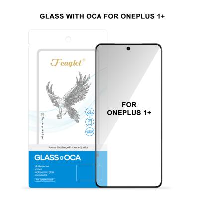 China ONEPLUS 1+ Touch Glass With OCA Feaglet Straight Glass OCA for sale