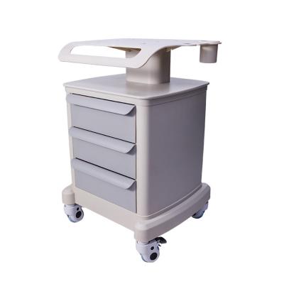 China ABS New Supply Equipment Mobile Clinic Dental Ultrasonic Scalpel Trolley With Silent Wheel for sale