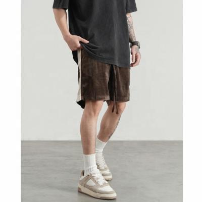 China Anti Wrinkle Anti Wrinkle OEM Shorts Long Drop Cord Velvet Track Short Pants Running Men FOG Shipping for sale