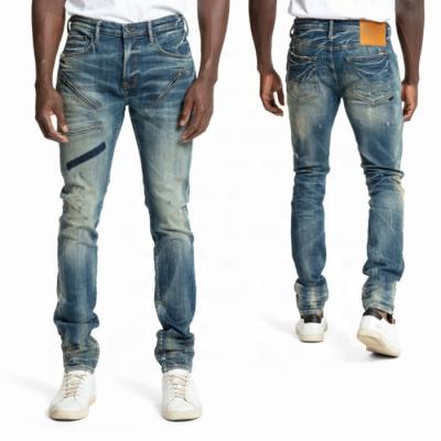 China OEM style custom 2022 skinny fit man jeans pants china wholesale new bulk men's jeans skinny new fashion jeans for sale