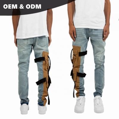 China New Style Cargo Boys Wholesale High Quality Breathable Pants Slim Fit Men's OEM Jeans for sale